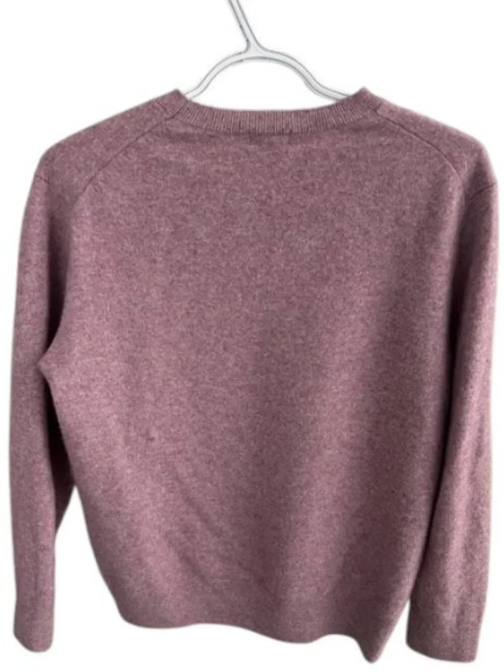 Uniqlo cashmere crew neck sweater mauve women's size L - Picture 4 of 4